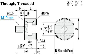 Floating Joint - T-slots - (Through Hole Type) Threaded:Related Image