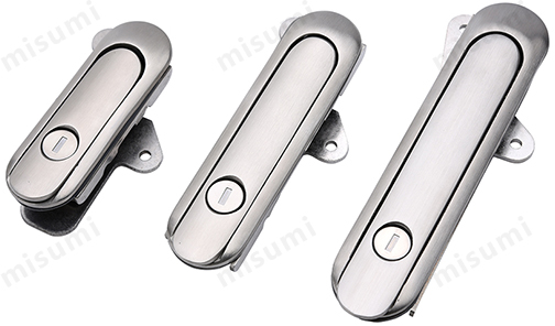 Slim Pull-Up Type Handle Lock Product Drawing
