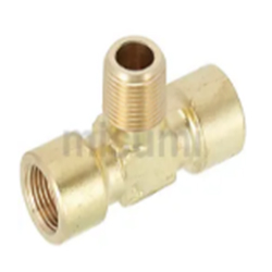 Economy Series Screw-In Fittings for Low Pressure, Brass, Equal Dia., Female/Male Tee