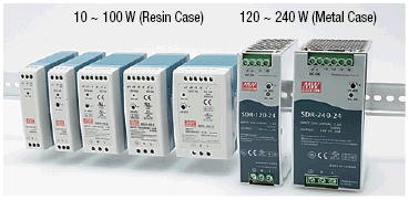 Switching Power Supply (DIN Rail Mounting, 24 VDC Output):Related Image