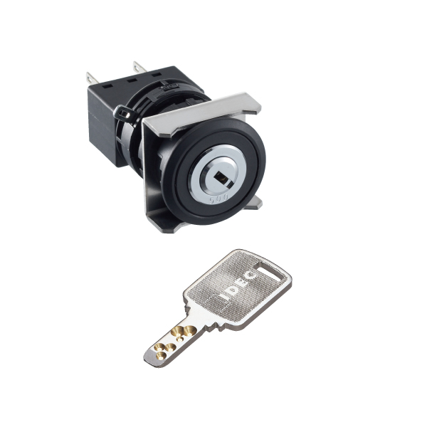 LW Series Flash Silhouette Switch, Keyed Selector Switch