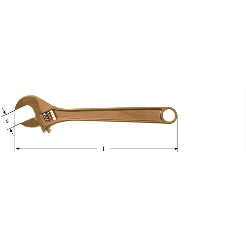Non-Sparking Adjustable End Wrench