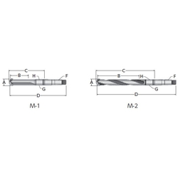 Throw-Away Drill, 5/6 Series Holder, Morse Taper Shank 24050H-005M