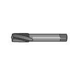 Taper Pipe Thread Tap for Stainless Steels with Long Shank (Short Thread)_LT-SUS-S-TPT LT-SUS-S-TPT-1/8-28X120