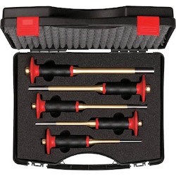 Parallel Pin Punch Set (Octagonal Body, With Hand Guard)
