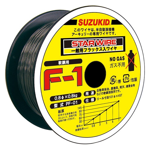 Star Wire, F-1, for Non-Gas Wire Soft Steel 0.8φ X 0.8 kg