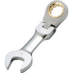 Oscillating ratchet combination wrench (short type)