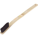 Hand-Planted Bamboo Brush Curved Handle for Professionals TB-3024