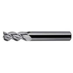 WATERMILLS ® End Mill for Aluminum WR345 3-Flute High-Helix AL R345, No Coating WR345N2050104R1