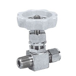 for Stainless Steel, SUS316  VHP Needle Stop Valve, Half Type VHP-10.5-2