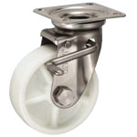 Stainless Steel Caster Swivel (With Double Stopper) JAB Type Size 130 mm PNUDJAB-130