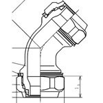 Mechanical Fitting 45 Degree Elbow for Stainless Steel Piping