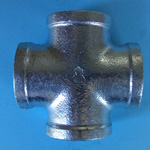 Pipe Fittings, Cross (With Clamp) BRCR-40X25A-W