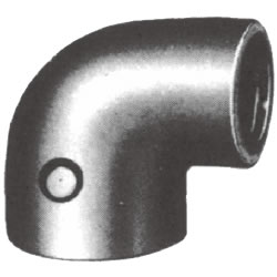 Screw-In Malleable Cast Iron Pipe Fitting, Reducing Elbow RL-W-6X4