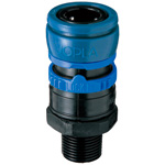 Joplax W Series (for Use with water Pipes), Socket (Fluorine Rubber Specification), Male Thread Type