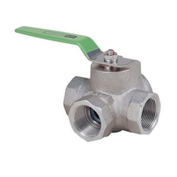 Stainless Steel General-Purpose Type 800 Screw-in Ball Valve (Three-Way) UTH4LM-25A
