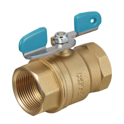 Brass General-Purpose Type 600 Screw-in Ball Valve (Butterfly Shaped Handle)