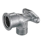 Auxiliary Material for Piping, Fitting, and Plumbing, Fitting for Water Supply Piping, Water Faucet Elbow with Outer Screw Mounting Tab