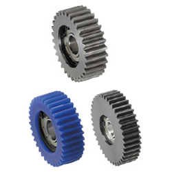 Spur Gears - Bearing Built-In, Pressure Angle 20° GEABD1.5-48-15