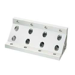 8-45 Series (Groove Width 10 mm) - For 4-Row Grooves - Extruded Extra Thick Bracket for 200 Square HBLPQ8-200-C