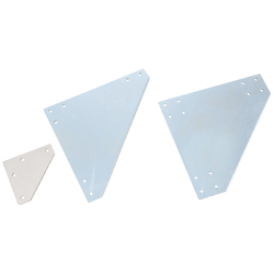 Sheet Metal Bracket For 8-45 Series (Slot Width 10mm) Aluminum Frames - Triangle-Shaped HPTWUL8-45-SET