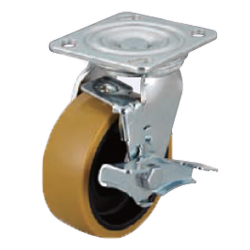 Casters - Heavy Load - Wheel Material: Urethane - Swivel Type + Stopper