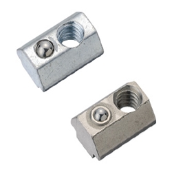 Pre-Assembly Insertion Spring Nuts for Aluminum Frames - Bulk Packages - For 5 Series (Slot Width 6mm) /Pack (100/Pkg.) PACK-SHNTU5-4