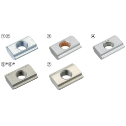 For 8 Series (Slot Width 10mm) - Post-Assembly Insertion - Stopper Nuts HNTAZ8-8