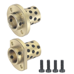 Flange Integrated Oil Free Bushings - Copper Alloy, Pilot Flanged MPITZ10-25
