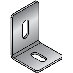L-Shaped Sheet Metal Mounting Plate / Bracket -Custom Dimensions Type- FALDS
