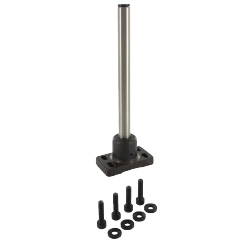 Device Stands - Square Flanged Set, Slotted Holes (Solid)