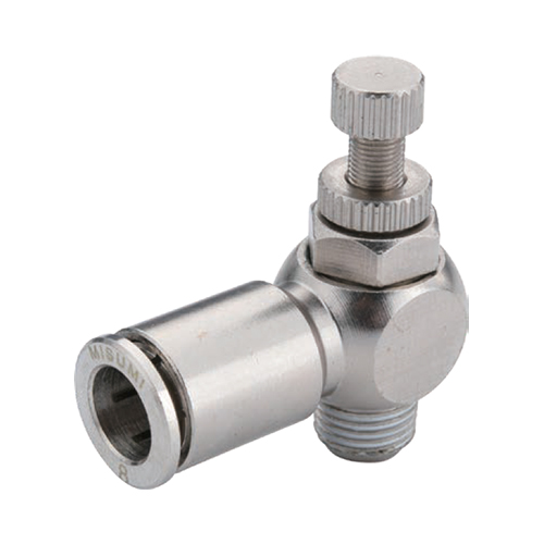 Brass Meter-Out Speed Control Valves, One-Touch Type E-PACK-MBSLA6-3
