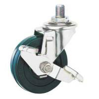 Stainless Steel Caster SU-SEL Series Swivel with Stopper SU-SEL-75NLS-2-M12