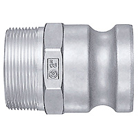 Lever Lock Cupla, Aluminum Alloy, Plug, LF Type (for Male Thread) LF-8TPM-ALM