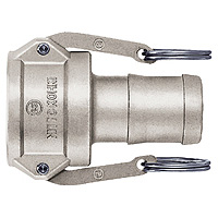 Lever Lock Cupla, Stainless Steel, Socket, LC Type (for Hose Mounting) LC-10TSH-SUS-NBR