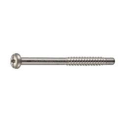 Cross-Recessed/Slotted Pan Head Tapping Screw Class 2 with Guide and Neck BNRP Model G=5 CSBPNSN-SUS-TP4-45