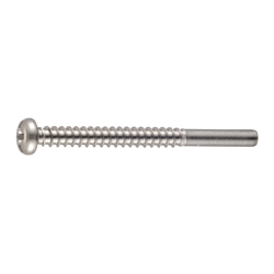 Cross/Straight-Recessed Pan Head Tapping Screw Class 2 with Guide BPR Model G=15 CSBPNS15-SUS-TP4-35