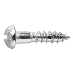 Round Wood Screw (Slotted)