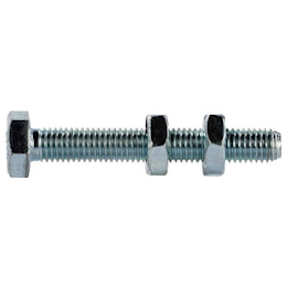 Hex Contact Bolt, 2 Nuts Included