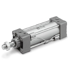 Air Cylinder, Non-Rotating Rod Type, Double Acting, Single Rod MBK Series
