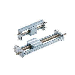 Magnetically Coupled Rodless Cylinder, Slider Type: Slide Bearing, CY1S Series