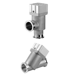 Stainless Steel High-Vacuum Angle Valves / In-Line Valves, Normally Closed, Bellows Seal, XMA/XYA Series XMA-16G-M9//