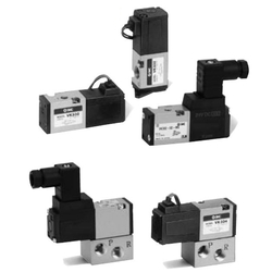 3-Port Solenoid Valve, Direct Operated Poppet Type, Rubber Seal, VK300 Series VK332-2DS-M5-F