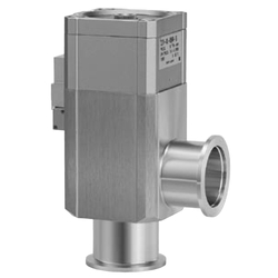 Aluminum High Vacuum Angle Valve, XLDV Series, Air-Operated Type With Solenoid Valve