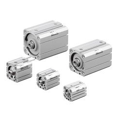 ISO Standard Compliant, Compact Cylinder, Double Acting, Single Rod, C55 Series