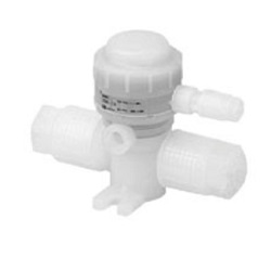 Chemical Liquid Valve Non-Metallic Exterior, Air Operated, Flare Fitting Integrated