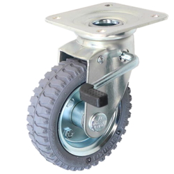 Free Swivel Caster With Pneumatic Stopper, AIJB