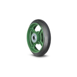 Ductile Caster Wheels Standard Type Rubber Wheels (with Bearings) A/B 75A
