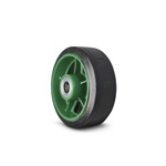 Wheel for Ductile Caster Wide Width Type Rubber Wheel (with Bearing) TB 400X65TB