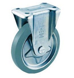 Press-Formed Gray Rubber Caster, Fixed TK-75G